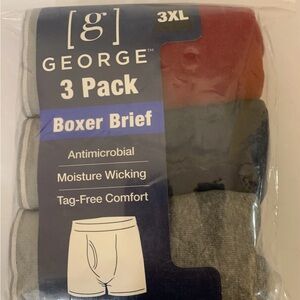 George 3-Pack Boxer Briefs - Red, Blue, Gray‎